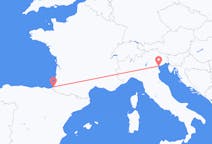 Flyreiser fra Venezia, Italia til Biarritz, Frankrike