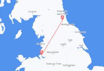 Vluchten van Liverpool naar Durham, Engeland