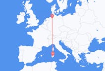 Flyreiser fra Cagliari, Italia til Bremen, Tyskland