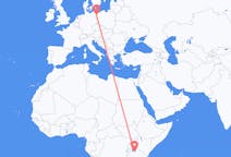 Flyrejser fra Mwanza, Tanzania til Stettin, Polen