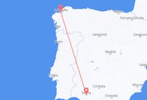 Loty z miasta A Coruña do miasta Sewilla