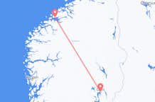 Flug frá Ósló, Noregi til Molde, Noregi