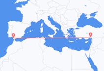 Flyrejser fra Jerez de la Frontera, Spanien til Adana, Tyrkiet