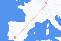 Flyg från Sevilla, Spanien till Karlsruhe, Tyskland