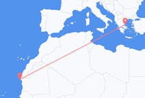 Flyreiser fra Nouâdhibou, Mauritania til Skiathos, Hellas