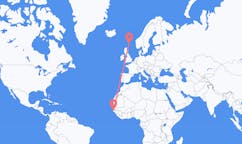 Flights from Ziguinchor, Senegal to Shetland Islands, the United Kingdom