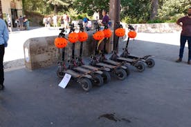 1-timmars privat rundtur med guide på elektrisk skoter i Barcelona