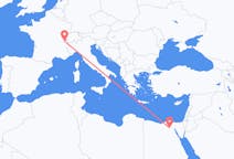 Flyg från Kairo, Egypten till Genève, Schweiz