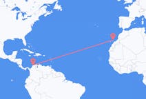 Flyg från Barranquilla, Colombia till Lanzarote, Spanien