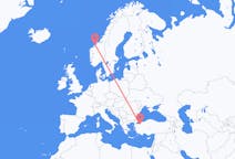 Flights from Bursa, Turkey to Kristiansund, Norway
