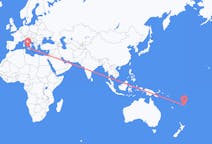 Flyg från Kadavu, Fiji till Palermo, Italien