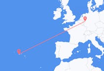 Flights from Horta, Azores, Portugal to Cologne, Germany