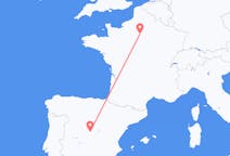 Flights from from Madrid to Paris