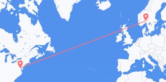 Flights from the United States to Norway