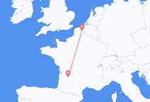 出发地 法国里尔目的地 法国贝尔热拉克的航班