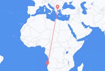 Flights from Namibe, Angola to Thessaloniki, Greece
