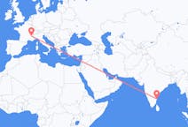 Flyg från Chennai till Grenoble