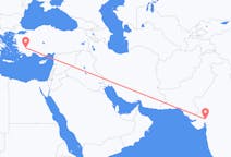 出发地 印度出发地 艾哈迈达巴德目的地 土耳其代尼茲利的航班
