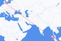 Flyrejser fra Padang, Indonesien til Stettin, Polen
