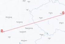 Vols depuis la ville de Pardubice vers la ville de Stuttgart