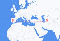 Vluchten van Asjchabad, Turkmenistan naar Sevilla, Spanje
