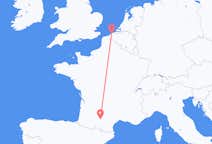 Voos de Oostende, Bélgica para Toulouse, França