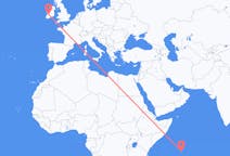 Flights from Praslin, Seychelles to Shannon, County Clare, Ireland
