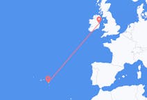 Vluchten van Dublin, Ierland naar Ponta Delgada, Portugal