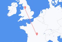 Flyreiser fra Clermont-Ferrand, Frankrike til Manchester, England