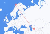Flyrejser fra Asjkhabad, Turkmenistan til Narvik, Norge