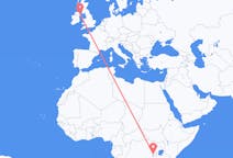 Flyreiser fra Goma, Kongo-Kinshasa til Belfast, Nord-Irland