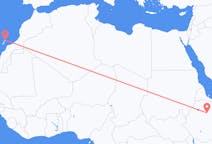 出发地 埃塞俄比亚出发地 德西目的地 西班牙兰萨罗特岛的航班