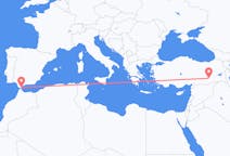 Loty z Gibraltar, Gibraltar do Diyarbakiru, Turcja