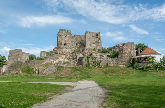Photo of Ruins of the Levice Castle. Levicky hrad, Slovakia.