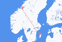 出发地 瑞典出发地 維斯比目的地 挪威特隆赫姆的航班