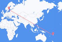 斐济出发地 楠迪飞往斐济目的地 斯德哥尔摩的航班