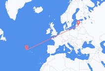 Flights from Riga, Latvia to Corvo Island, Portugal
