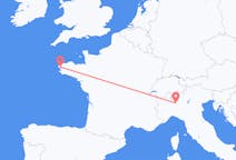 Flyg från Milano, Italien till Brest, Frankrike
