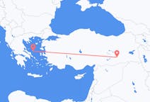 Flyreiser fra Diyarbakir, Tyrkia til Skiros, Hellas