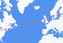 Flyg från New York till Stockholm