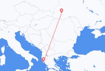Fly fra Ivano-Frankivsk til Korfu
