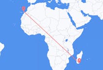 Flights from Tôlanaro to Lanzarote