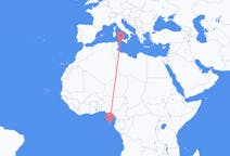 Vluchten van Sao Tomé naar Pantelleria