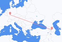 Vluchten van Gəncə, Azerbeidzjan naar Frankfurt, Duitsland