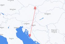 Flights from Zadar in Croatia to Vienna in Austria