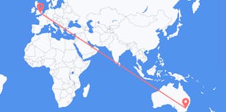Flyreiser fra Australia til Storbritannia