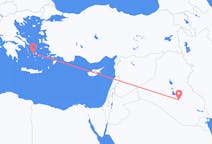 Flyreiser fra Najaf, til Paros