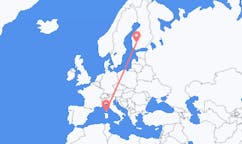 Flüge von Tampere, Finnland nach Figari, Frankreich