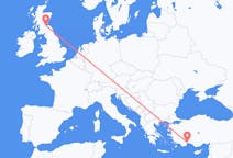 Flights from Antalya in Turkey to Edinburgh in Scotland
