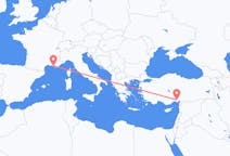 Flyg från Marseille, Frankrike till Adana, Turkiet